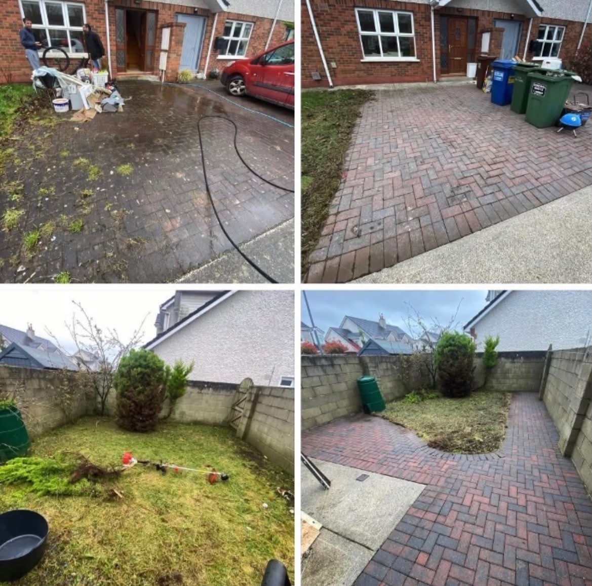 Large driveway and patio transformation